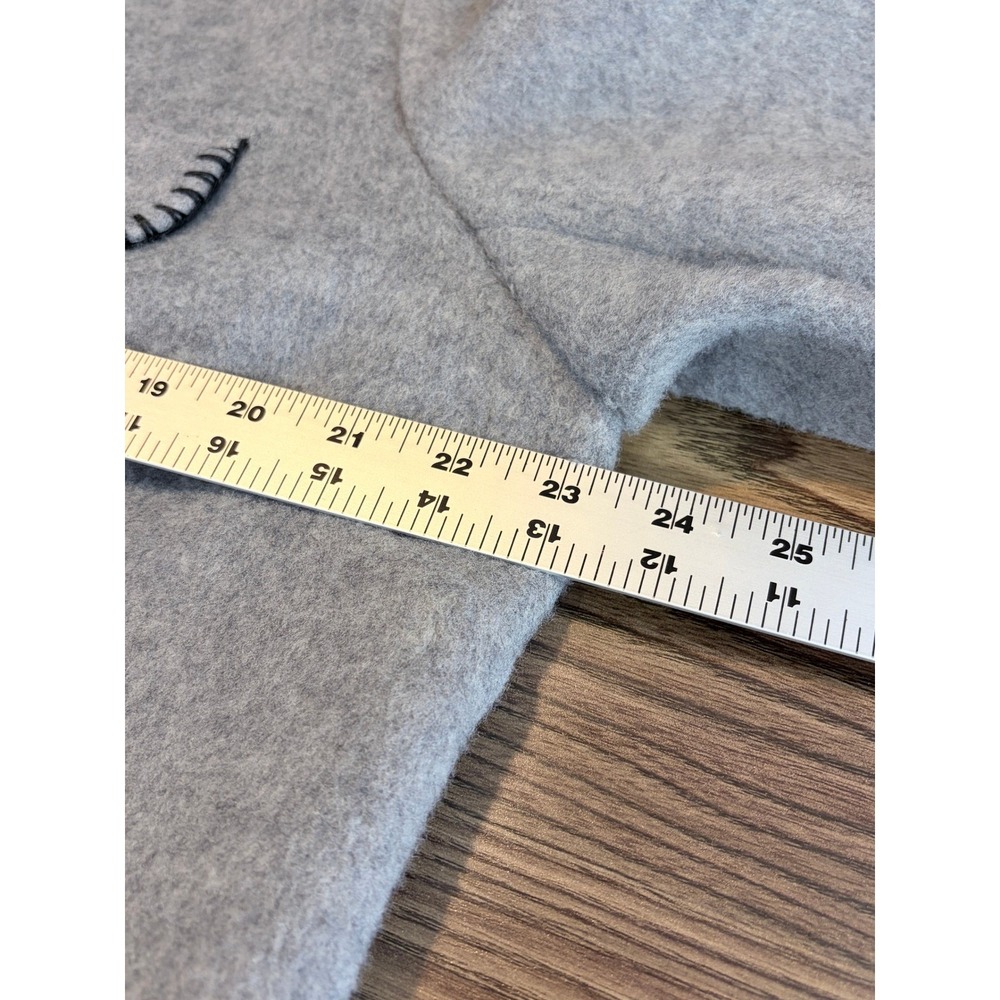 4th & Reckless Mable Gray Wool Blend Cropped Jacket Contrast Stitch XL - Picture 8 of 9